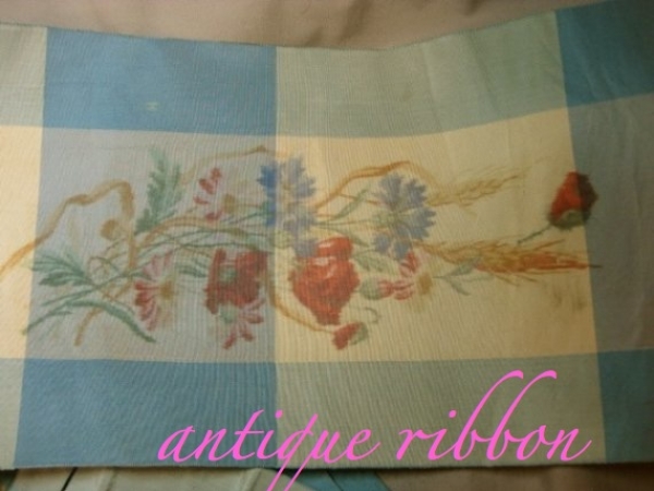Vintage ribbon silk faille
