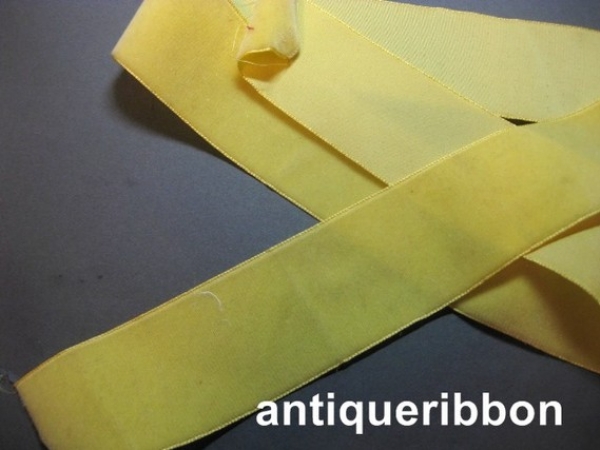vintage yellow velvet ribbon