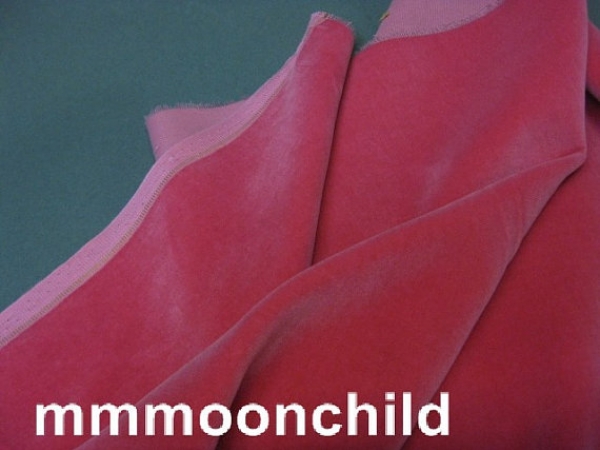 Antique velvet fabric pink
