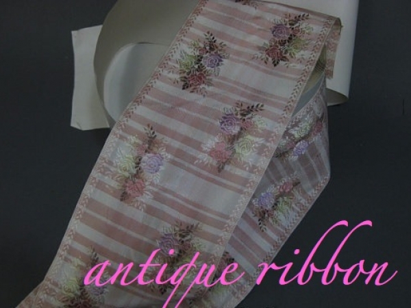Vintage floral ribbon