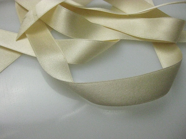 cream silk ribbon