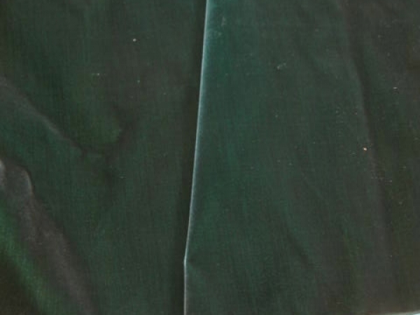 Antique velvet Victorian era forest green