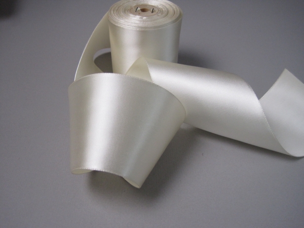 white bridal ribbon