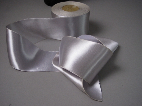 silver bridal ribbon