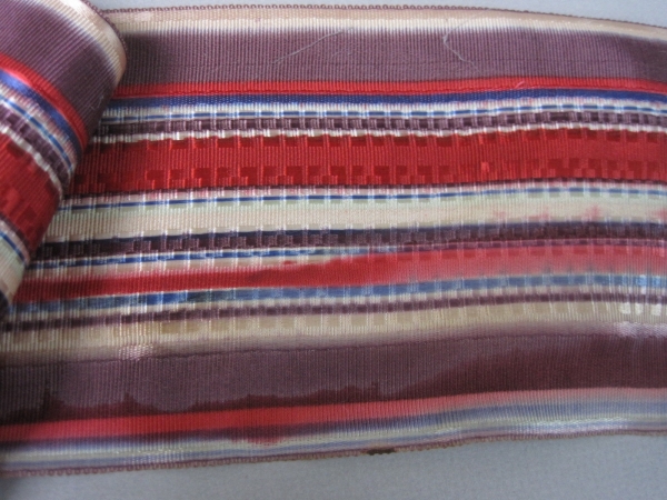 Antique Victorian striped ribbon