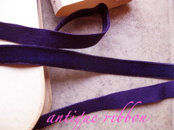 Vintage French Velvet Ribbon