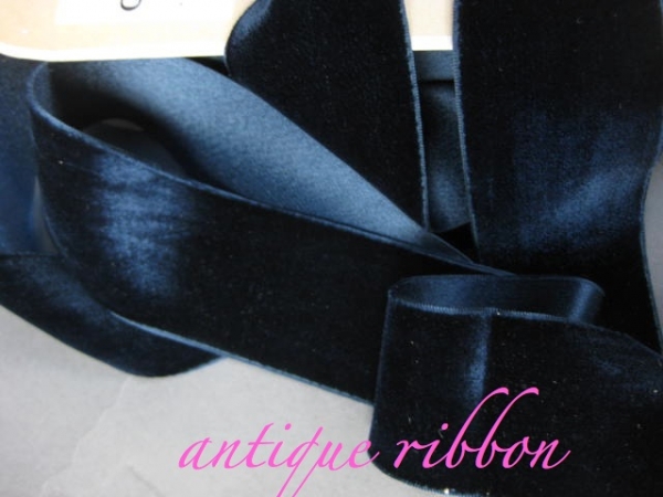 silk and cotton velvet ribbon