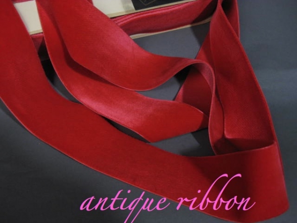 Vintage French velvet ribbon