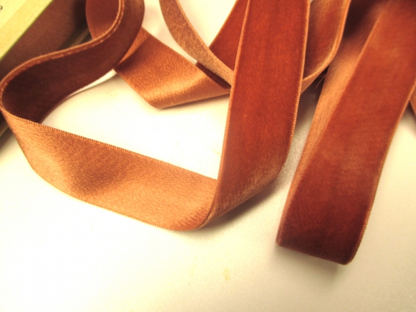 Silk cotton velvet ribbon
