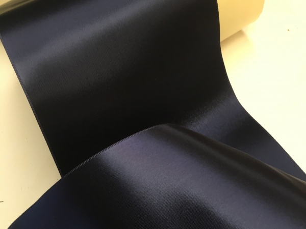 Wide blue violet ribbon