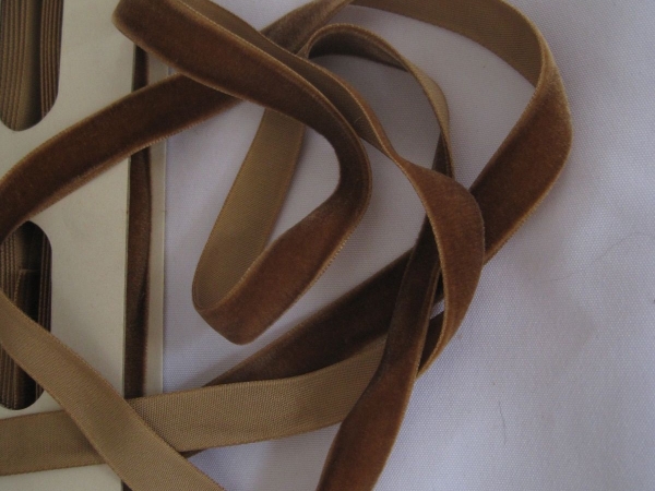 velvet ribbon taupe brown