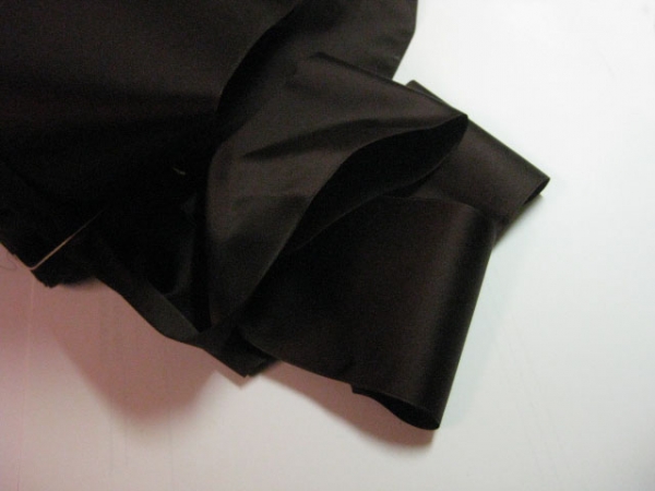 Vintage navy double side satin ribbon wide