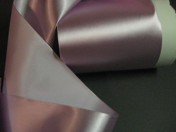 Vintage 30s wide pink sash ribbon
