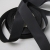 Black rayon faille dressmaker ribbon