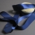 Navy blue rayon ribbon