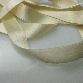 cream silk ribbon