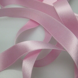 Antique Victorian pink silk ribbon Pink silk ribbon