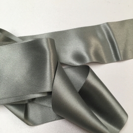 silk ribbon early 1900s gray silk Antique Victorian ribbon gray silk