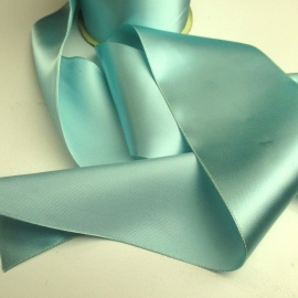Wide rayon aqua ribbon