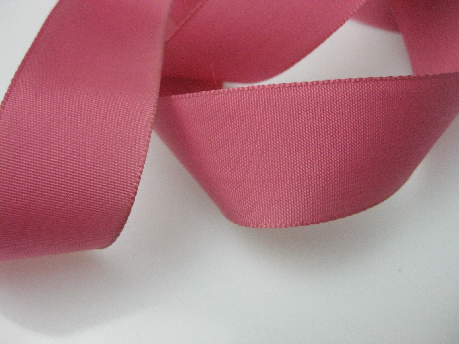 Vintage 50s Blush Pink Faille ribbon 1 inch wide P053 | Antique Ribbon