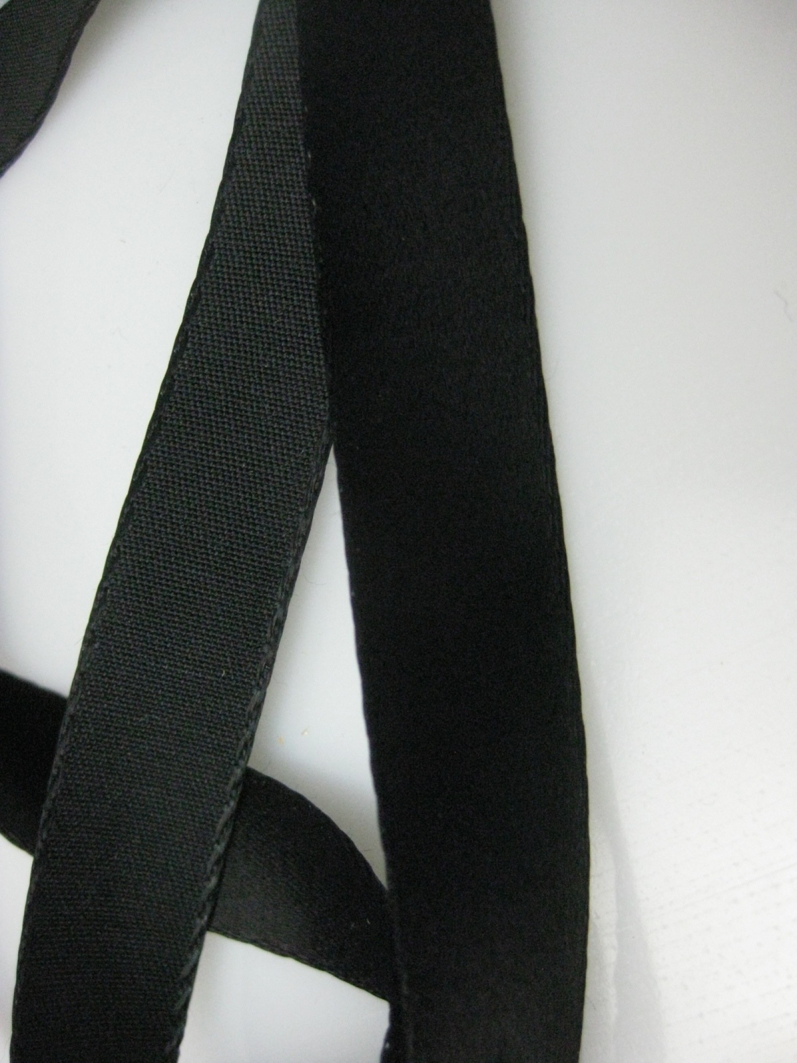 Vintage 30s Wide black satin ribbon Rayon ribbon Double sided satin