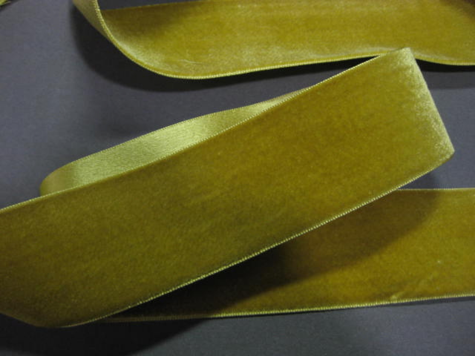 Olive Green Velvet Ribbon