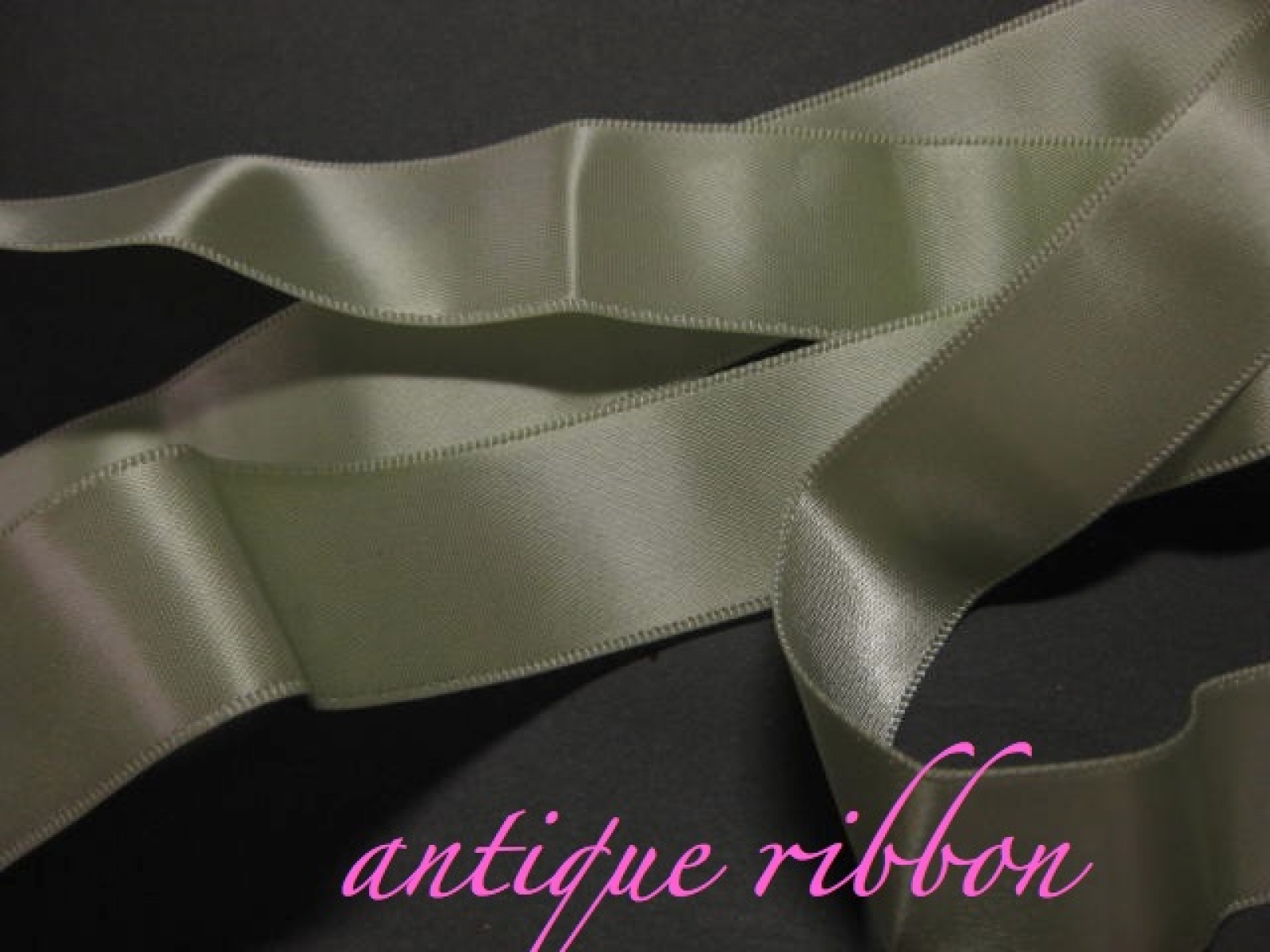 Vintage wide blue ribbon double sided satin rayon 5 3/4 inch