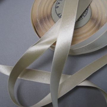 Vintage 30s pewter gray ribbon rayon satin finish 5/8 inch width