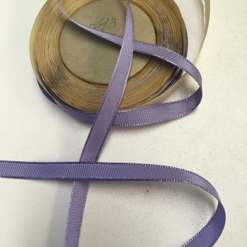 Vintage lavender grosgrain ribbon narrow width rayon 3/8 inch W