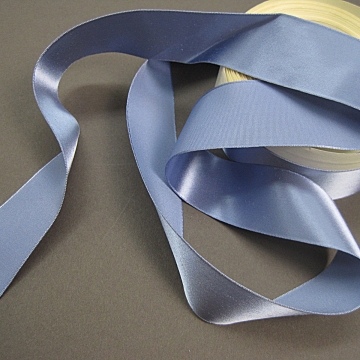 Vintage 30s Slate blue rayon satin ribbon 1 inch wide Vintage 30s Slate blue rayon satin ribbon 1 inch wide