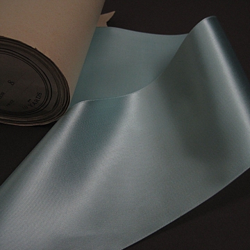 Vintage 30s aqua fabric ribbon rayon 4 inch wide