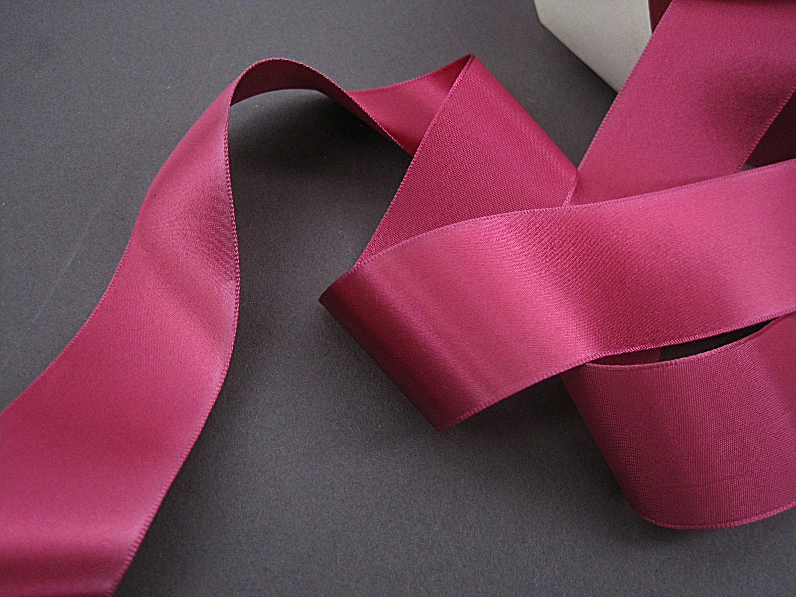 Vintage ribbon 1930s Rose pink Rayon satin 1-1/4 inch wide ...